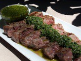Grilled Steak with Chimichurri Sauce