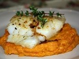 Pan Seared Cod with Roasted Winter Vegetables and a giveaway - 5 Ingredient Fix Cookbook by Claire Robinson