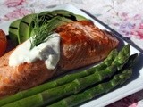 Pan Seared Salmon with a Cream Fraiche Sauce and My New Favorite Thing