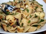 Pasta with Roast Cauliflower, Lemon and Parsley