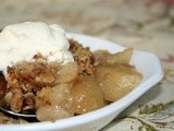 Pear and Ginger Crumble
