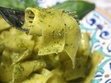 Pesto Pasta from the Garden and a Trip to Union Square Farmer's Market in New York City