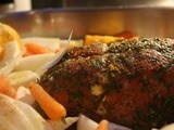 Roast Pork Loin with Oranges, Fennel and Spices