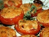 Roasted, Stuffed Tomatoes with Thyme from the Garden
