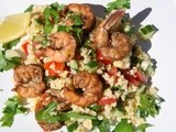 Shrimp with a Quinoa Millet Salad