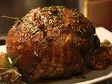 Slow Roast Lamb with Garlic and Rosemary and Happy Holidays
