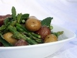 Springtime New Potato, Asparagus, Mint and Pea Salad