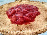 A vegan strawberry oat tart