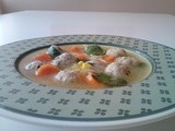 Chicken Meatball soup with vegetables