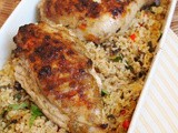 Juicy Chicken with an Amazing Glaze and Mint Rice