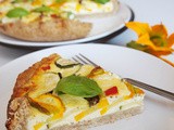 Whole Wheat Tart with Zucchini and Zucchini Blossoms