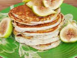 Yogurt Pancakes served with Honey and Figs