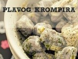 Njoke od plavog krompira u krem sosu