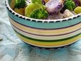 Salata od plavog krompira i brokolija