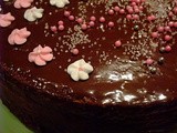 Blackcurrant Chocolate Cake