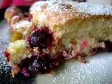 Rhubarb & Summer Berry Cake