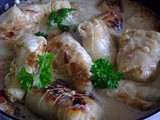 Stuffed Cabbage Rolls in a Sour Cream Sauce