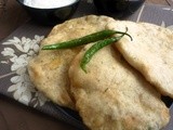 Aloo Bhathure - Indian deep fried bread stuffed with potatoes