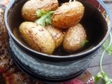 Chat Pata Aloo - Baby Potatoes Roasted and Coated in Indian Spices