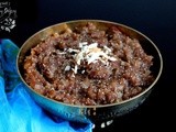 Chikoo,Nariyal aur Khus Khus Halwa - Sapodilla,Coconut and Poppy seeds Dessert