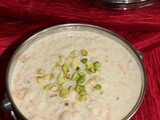 Double Celebrations with Gajar and Phool makhana Kheer ~ Carrots and Foxnuts Rice Pudding