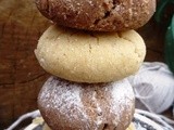 Eggless Corn flour/Cornmeal and Cocoa Nankhatai/Cookies