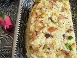 Kesar Kalakand m/w method ~ Saffron Milk Cake