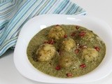 Mint Baby Potatoes in Creamy Spinach Gravy