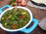 Palak with Creamy Mix Vegetables - Fresh Spinach with Mix Vegetables