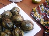 Thai Aubergine Stuffed with Green Chutney