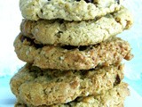 Flourless Peanut Butter Chocolate Chunk Oatmeal Cookies