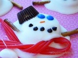 Melted Snowman Puddle Cookies {a Food Craft}