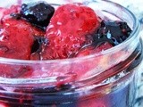 Wild Berry Syrup with Fresh Strawberries (and Giveaway for a Escape Monthly Spa Box (valued at $50))