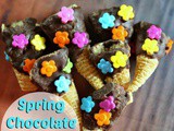 Springtime Chocolate Dipped Bugles & Fun Lunch Box Idea