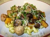 Catalan Butifarra sausage pasta with chestnuts - thank you, Quiet Waters Farm