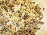 Lamb rice with golden onions