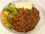 Midweek beef mince with black garlic - not scary at all