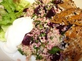 Peppered Mackerel with Sweetfire® Beetroot Couscous and horseradish cream