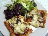 Pizza Tart - or Chorizo, Mushroom & Mozzarella Tart, if you like