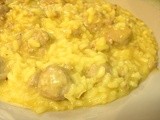 Sausage & Saffron Risotto - a delicate delight