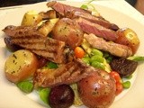 Sirloin Steak & Broad Bean Salad - just jaw-droppingly good