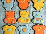 Baby Cookie Tutorials: Onesies and Teddy Bears