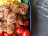 Chicken Karaage Salad with Sesame Dressing 日式炸鸡沙拉配芝麻酱(强力推荐)