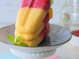 Mango Raspberry Yoghurt Ice Pops 芒果覆盆子优格冰棒