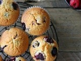 Raspberry & Blueberry Muffins 覆盆子蓝莓马芬