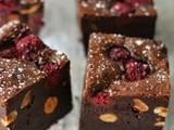 Raspberry Hazelnut Brownies 覆盆子榛子布朗尼