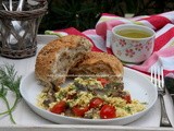 Scrambled Eggs withMushrooms & Cherry