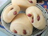 豆浆豆渣馒头 Soy Bean Mantou(Steamed Bun) with Red Kidney Bean