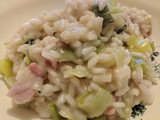 Bacon and leek risotto