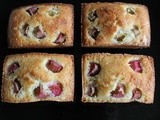 Rhubarb, Lemon & Ginger Friands